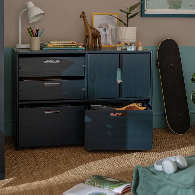 Habitat Kids Rico Double Storage Unit - Ink Blue 0