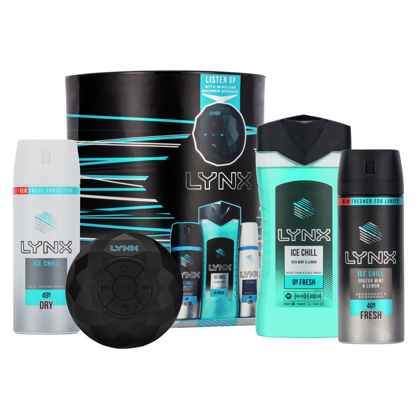 Lynx Ice Chill Trio and Shower Speaker Gift Set