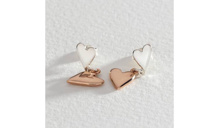 Argos rose gold on sale earrings