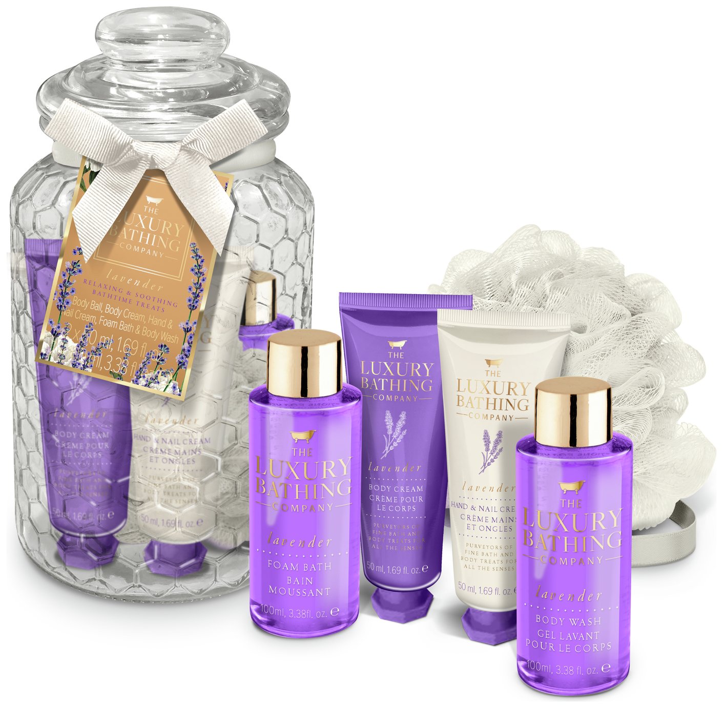 The Luxury Bathing Company Grace Cole Lavender Bath Set