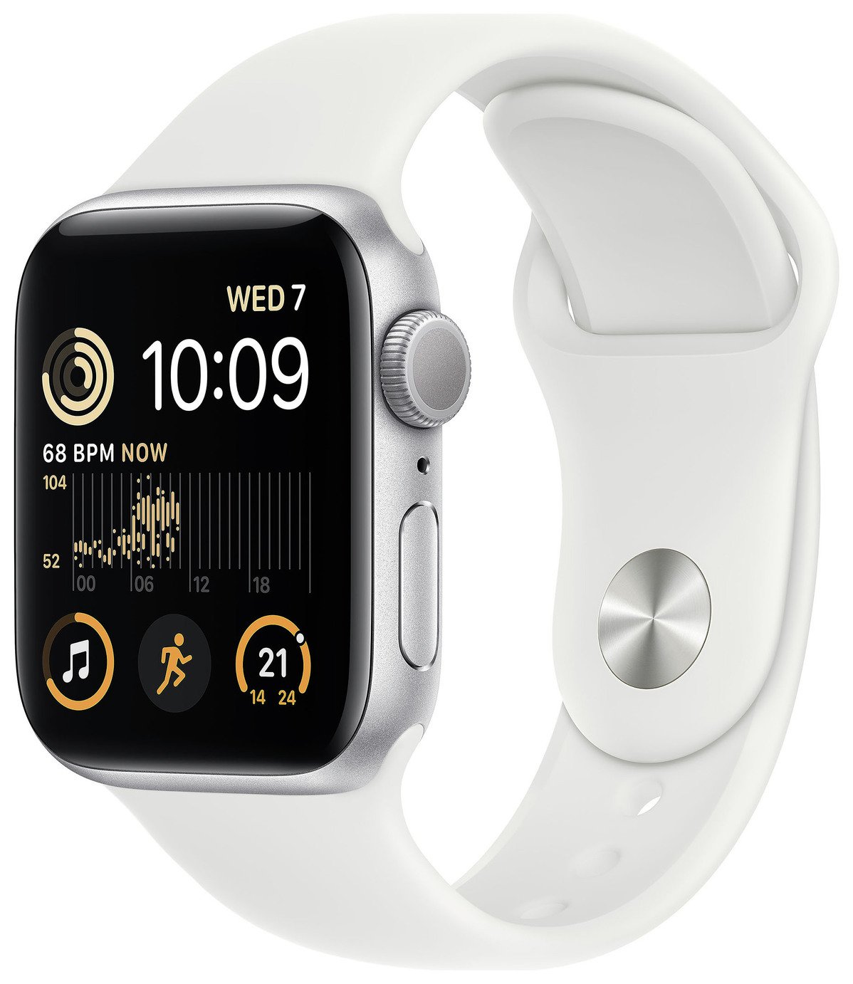 Apple Watch SE GPS 40mm Alu Case/White Sport Band 2022