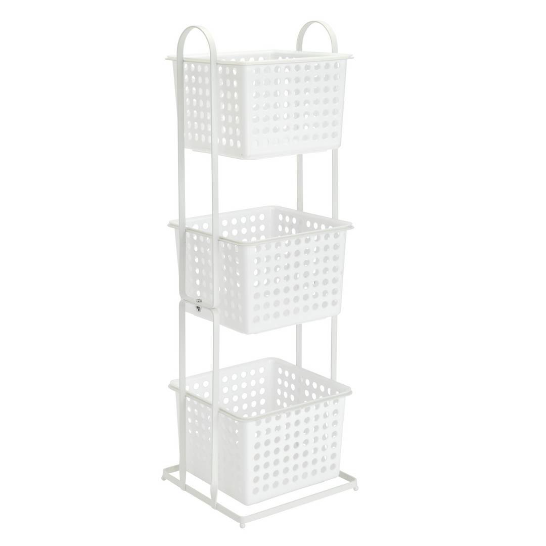 Argos Home 3 Tier Storage Caddy - White