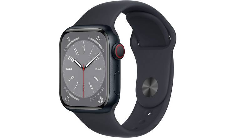 Buy Apple Watch Series 8 GPS + Cell 41mm Midnight Sport Band