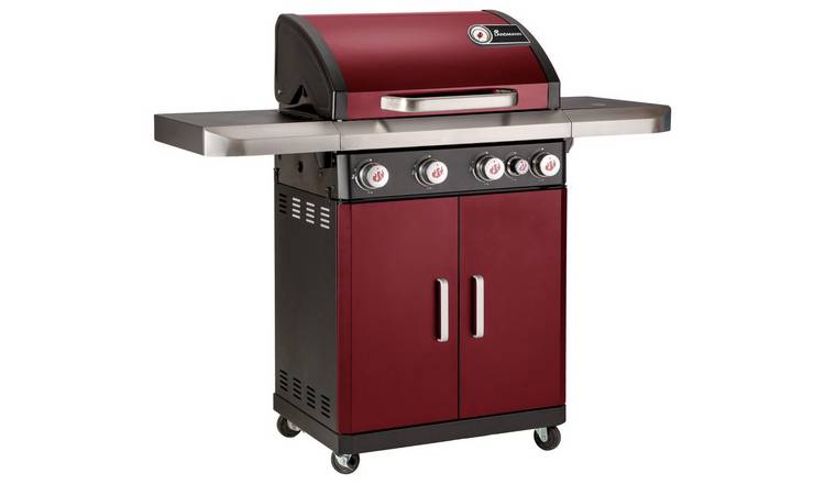 Buy LANDMANN Rexon cooK 4 Burner Gas BBQ - Red, Barbecues