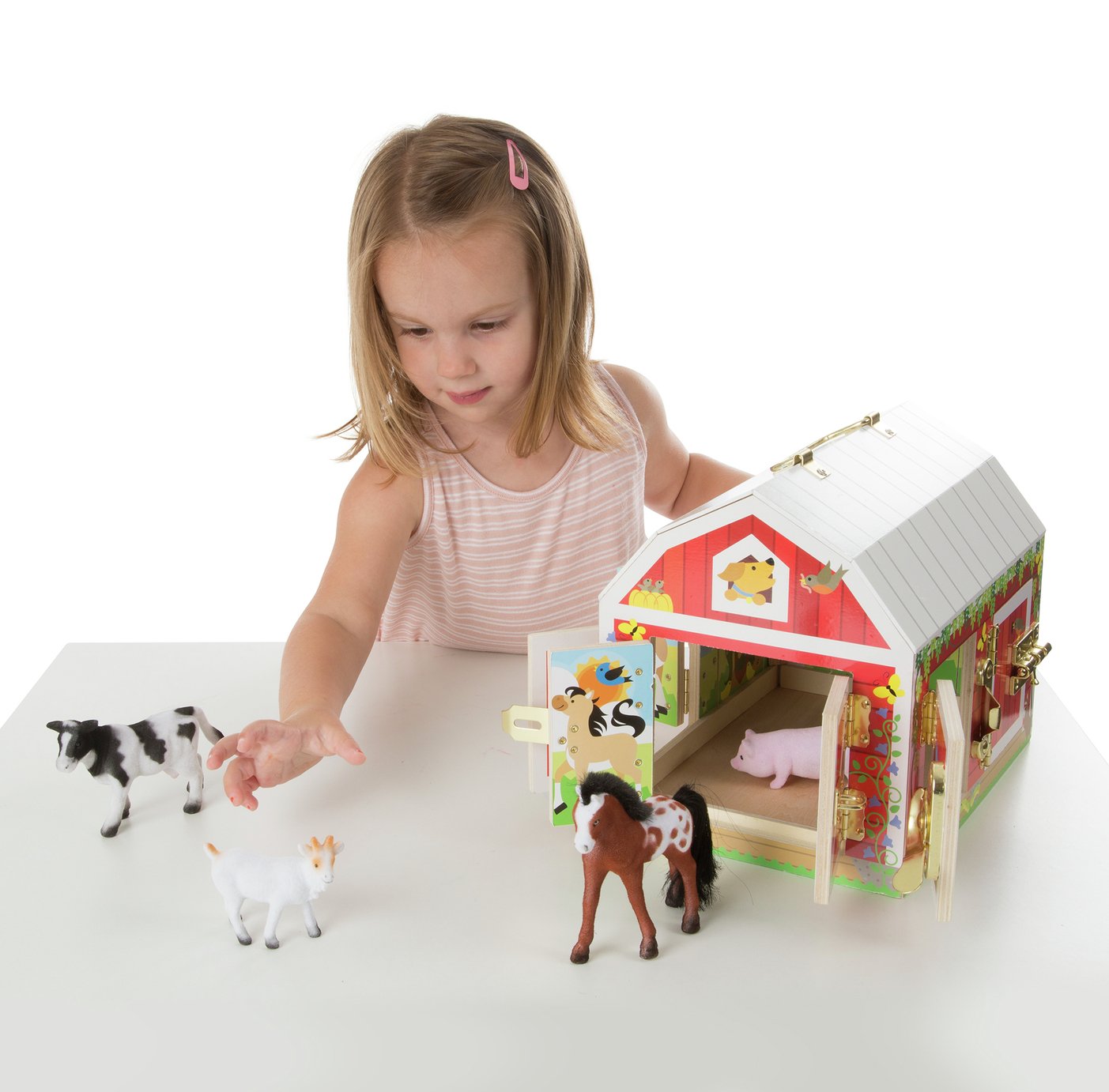 melissa and doug wooden latches barn