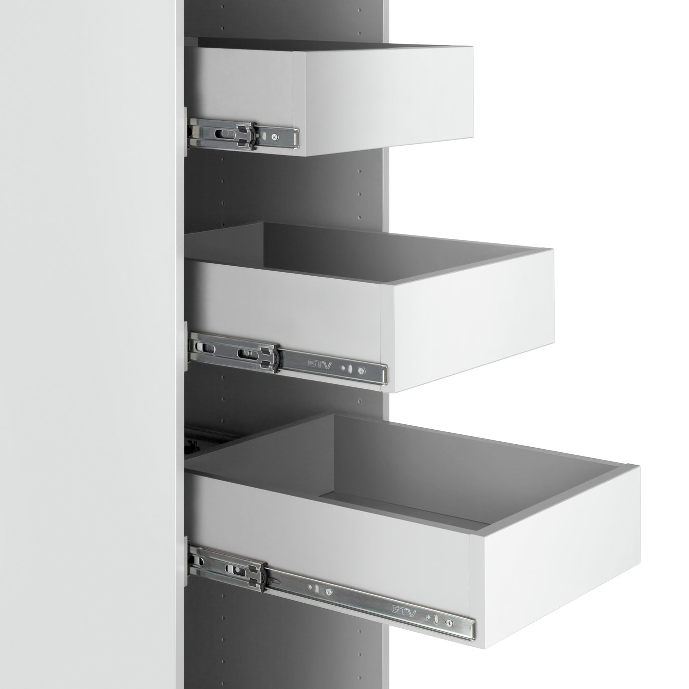 Habitat Munich Single White Internal Drawer - 3 Pack
