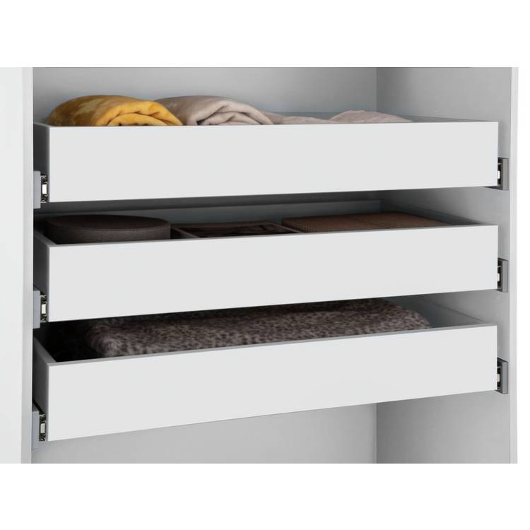 Habitat Munich Double White  Internal Drawer - 3 Pack 0