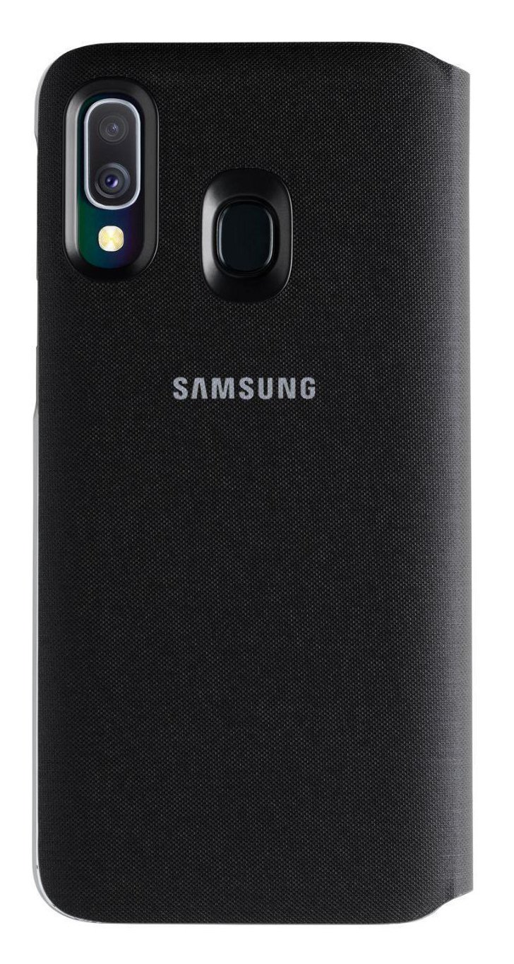 Samsung Galaxy A40 Wallet Phone Cover - Black