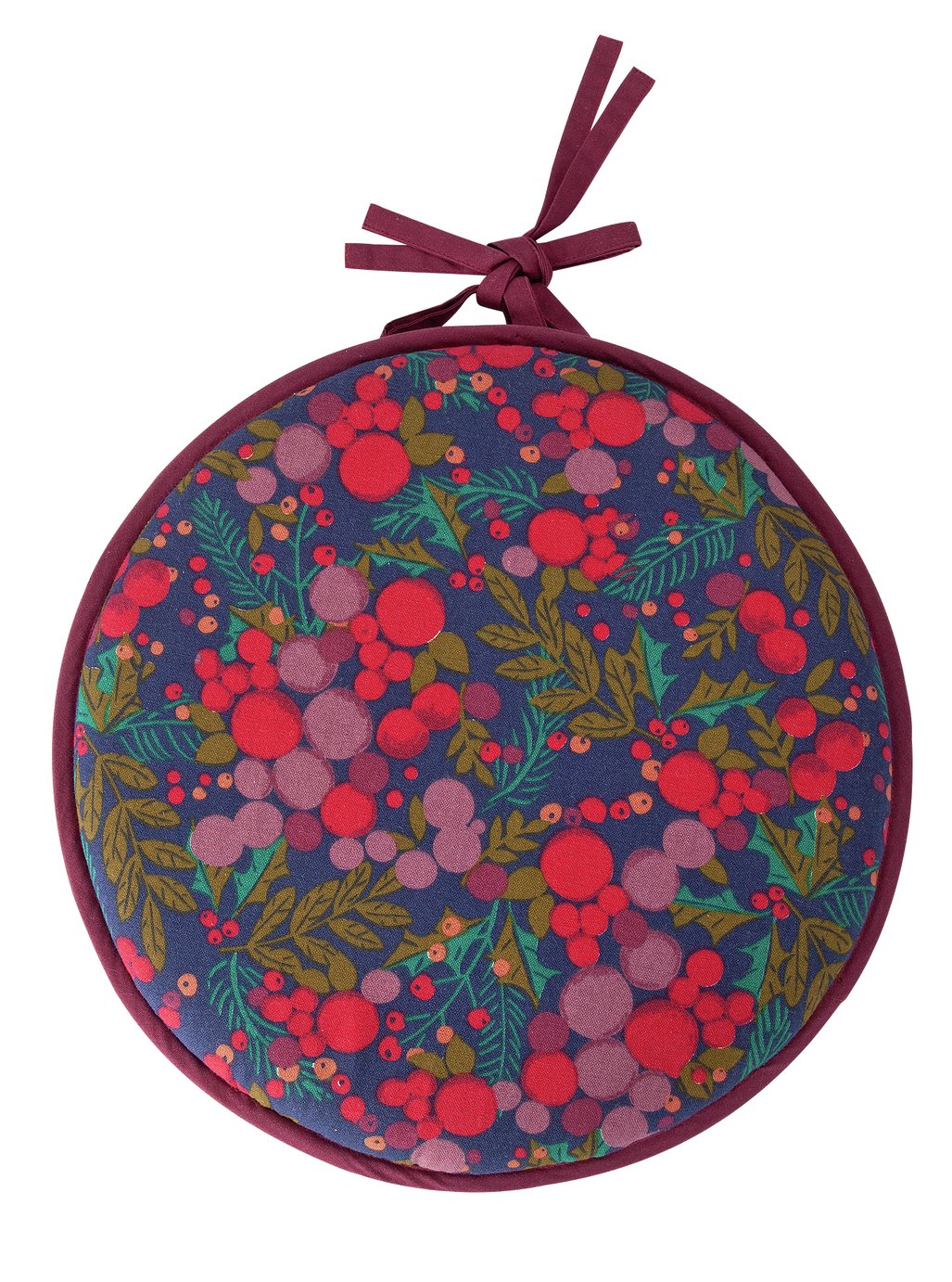 Argos Home Berry Christmas Round Seat Cushion 1211496 Argos