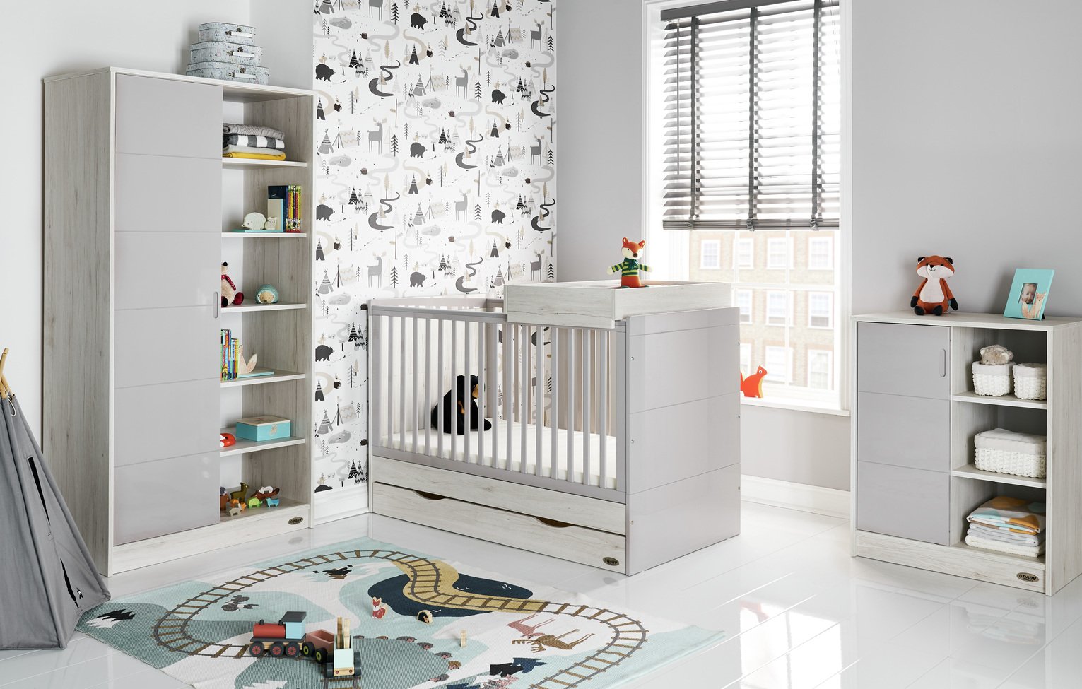 Obaby Madrid 3 Piece Room Set - Lunar