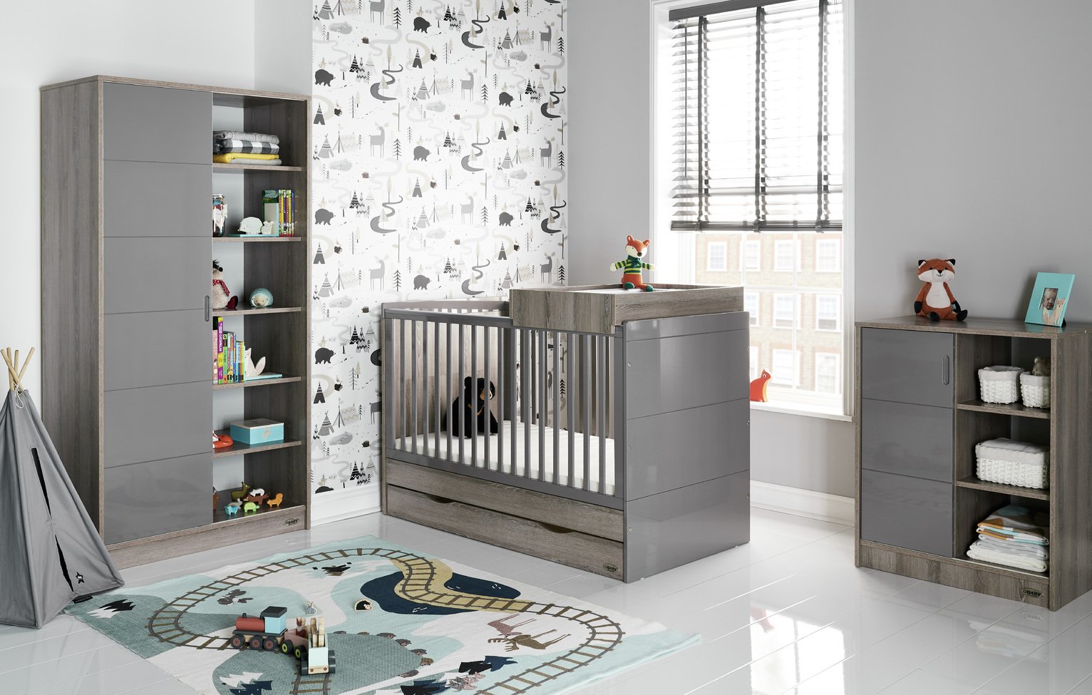 Obaby Madrid 3 Piece Room Set - Eclipse