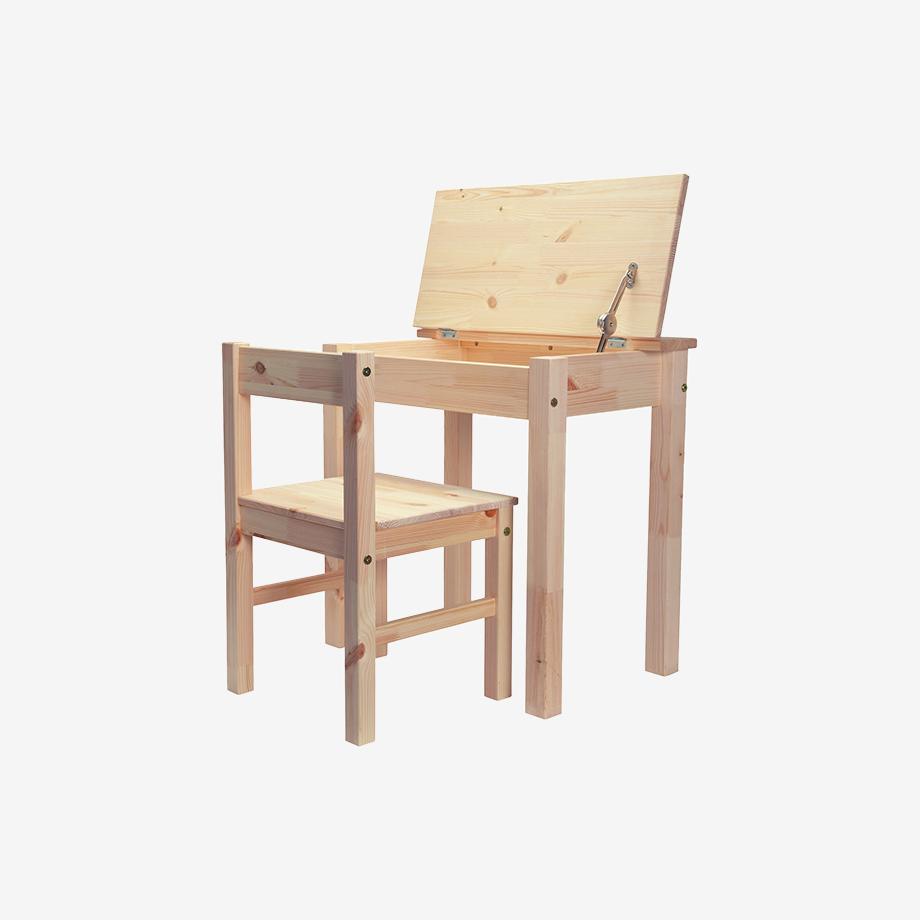 Argos Home Scandinavia desk & chair - pine.