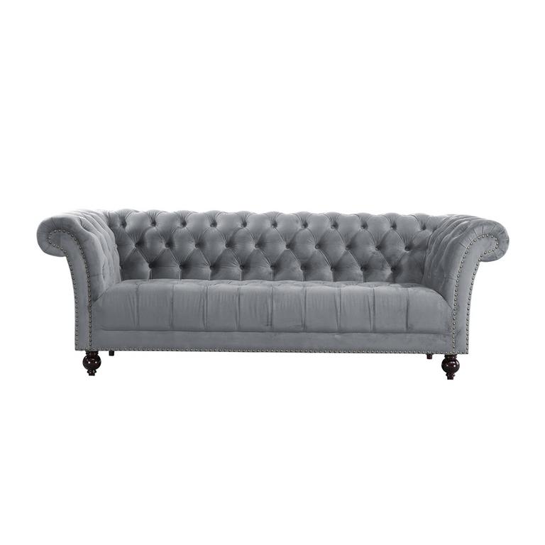 Chesterfield sofas.