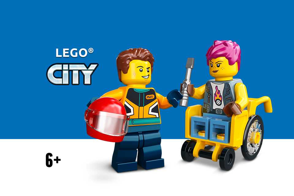 Two LEGO® City toys with the LEGO® City logo.
