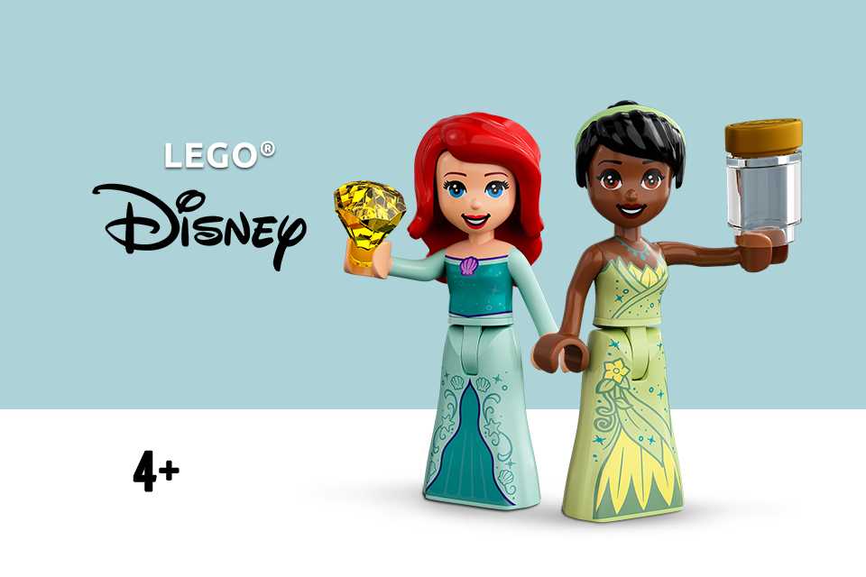Two LEGO® Disney Princess toys.