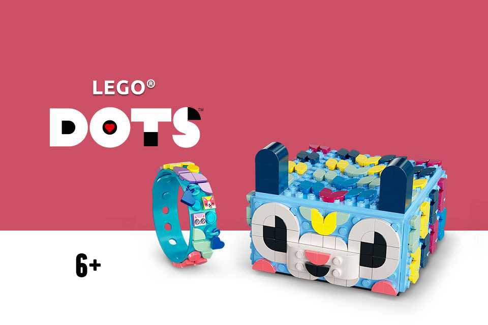 A LEGO® DOTS Creative Animal Drawer Toy Craft Mosaic kit.