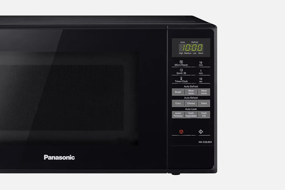 Panasonic 800W Standard 20L Microwave NN-E28JBMBPQ in black colour.