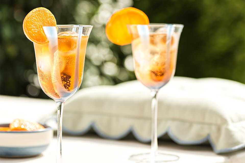 Habitat x Sanderson & National Trust Cocktail Glasses.