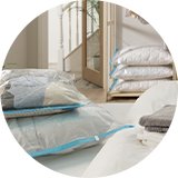 An Argos Home pack of 6 mixed vacuum storage bags.