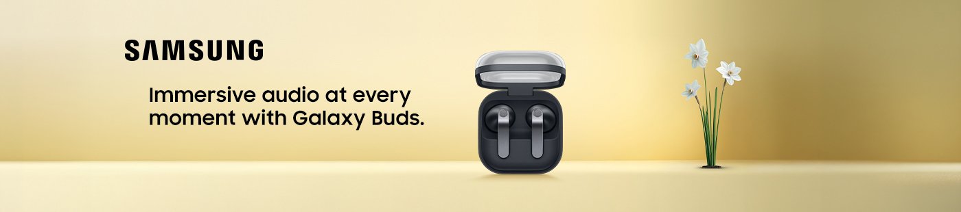 Samsung. Immersive audio at every moment with Galaxy Buds.