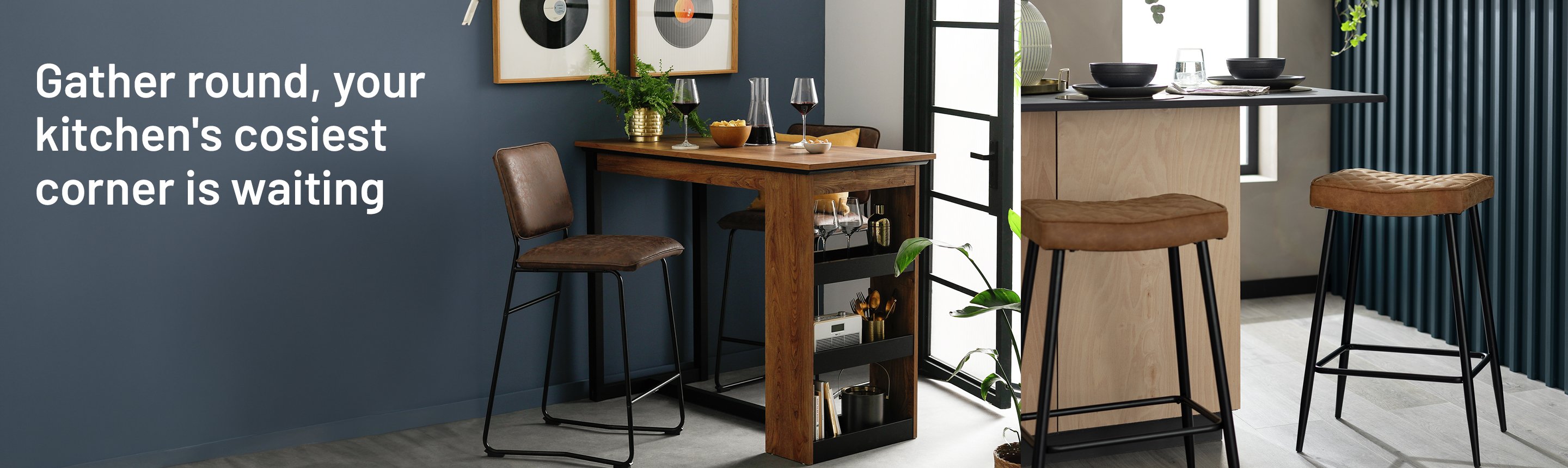 Gather round, your kitchen's cosiest corner is waiting.