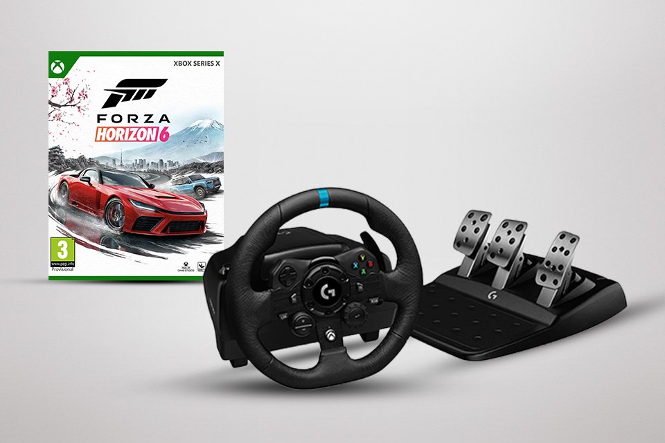 Save 10% on selected racing wheels. When bought with Forza Horizon 6.