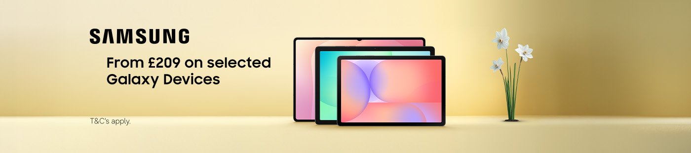 Samsung. From £209 on selected Galaxy devices.