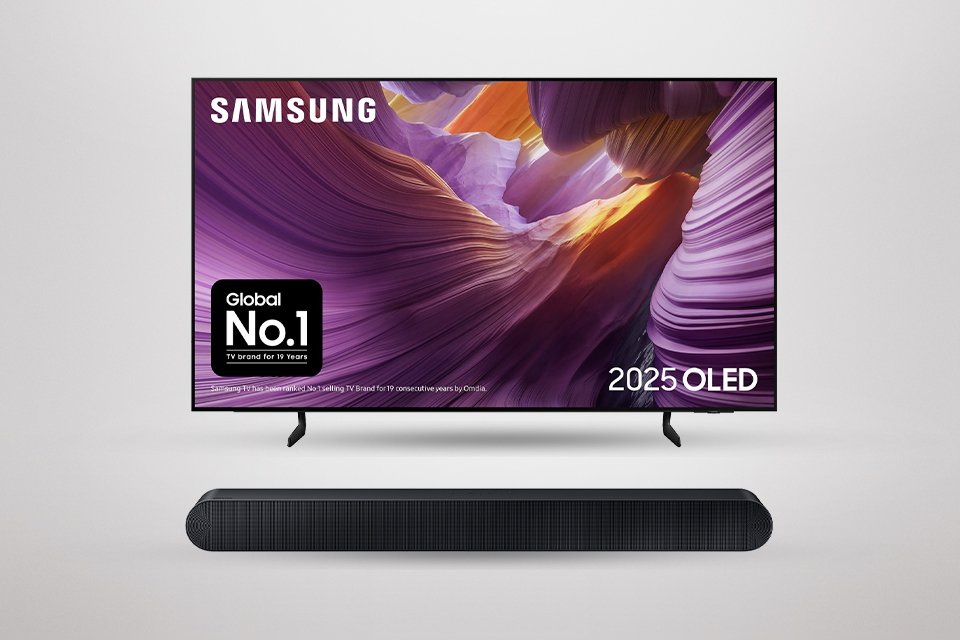 Kick off your upgrade - claim up 20% cashback on selected Samsung TVs and Soundbars.