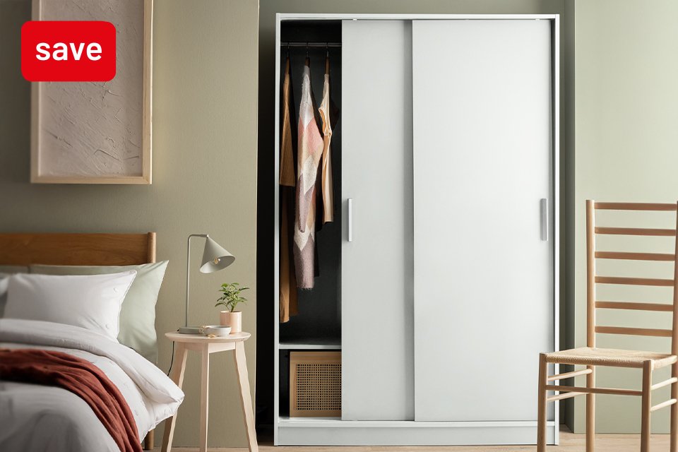 Save up to 20% on selected bedroom furniture.