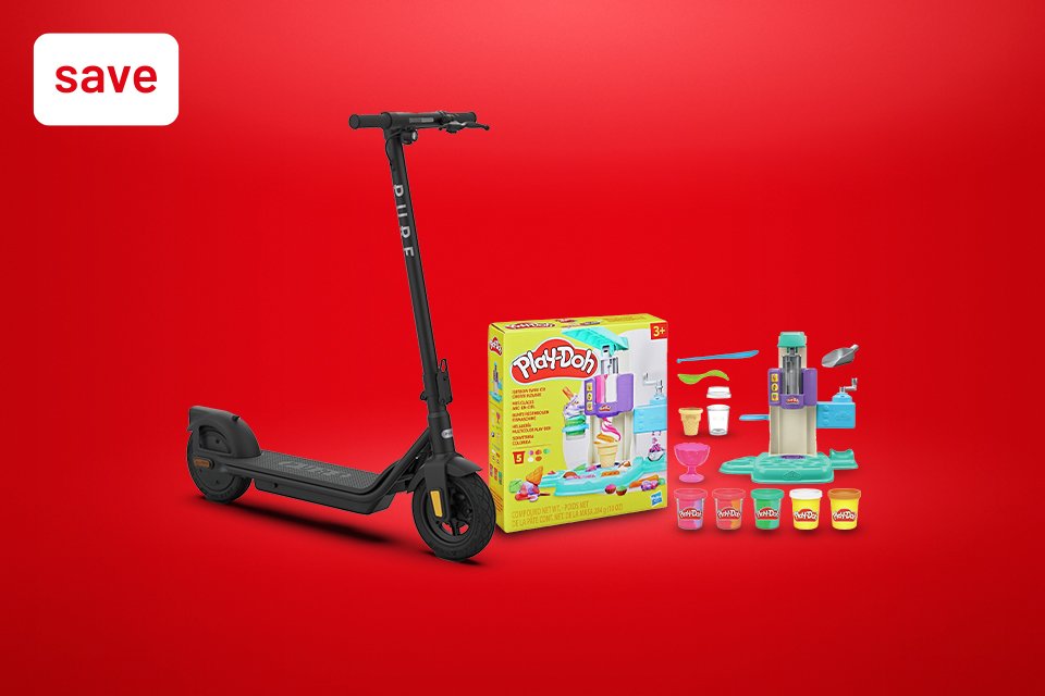 Save up to 1/3 on selected toys. Includes arts & crafts, outdoor toys & more!