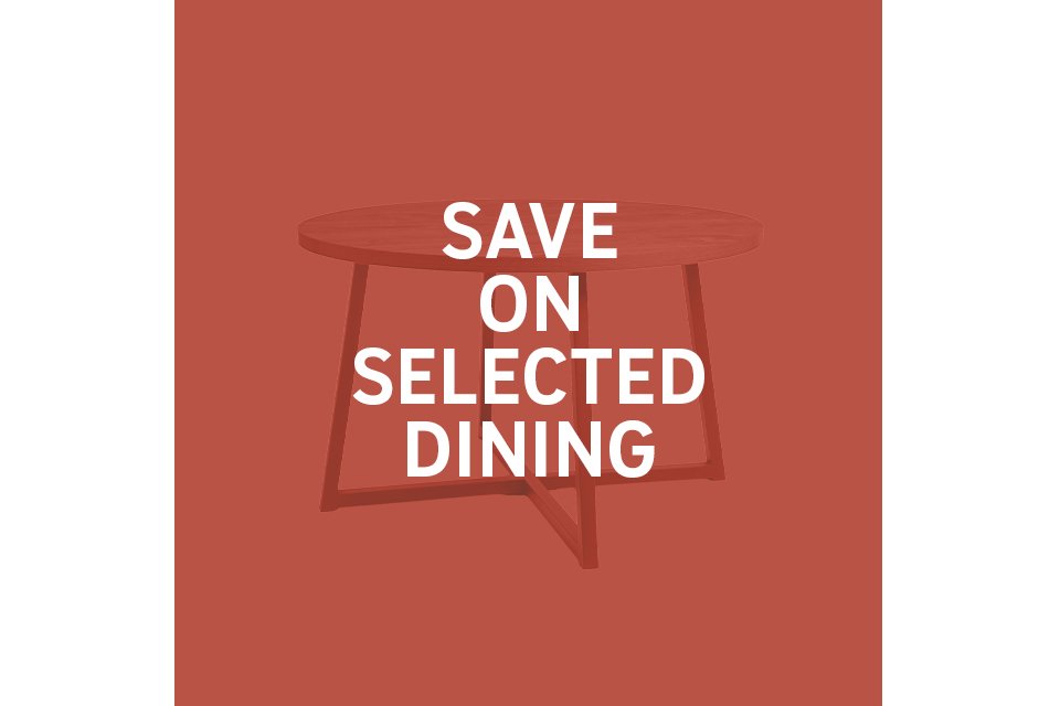 Save on selected dining. Includes tables, chairs and more. Shop now.