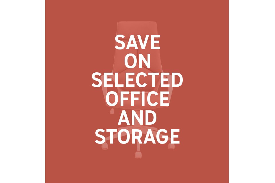 Save on selected office and storage. Includes office desks, chairs and more. Shop now.