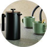 Habitat Double Walled 8 Cup 1000ml Cafetiere - Black.