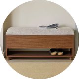Shoe storage.