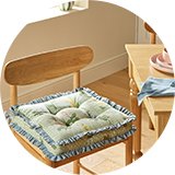 Argos Home Summer Fair Green Cushion Pads 2 Pack. 
