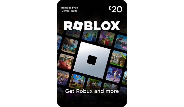 Roblox £20 Gift Card - UK Only  Gift card generator, Xbox gift card, Roblox  gifts