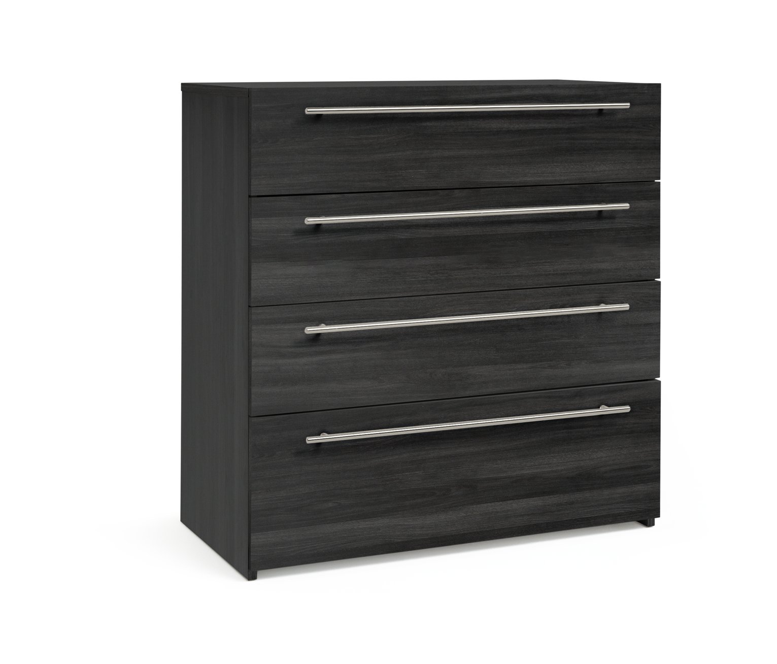 Habitat Atlas 4 Drawer Chest - Black & Brown