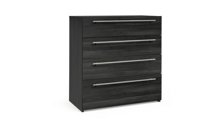 Chest of drawers black outlet brown