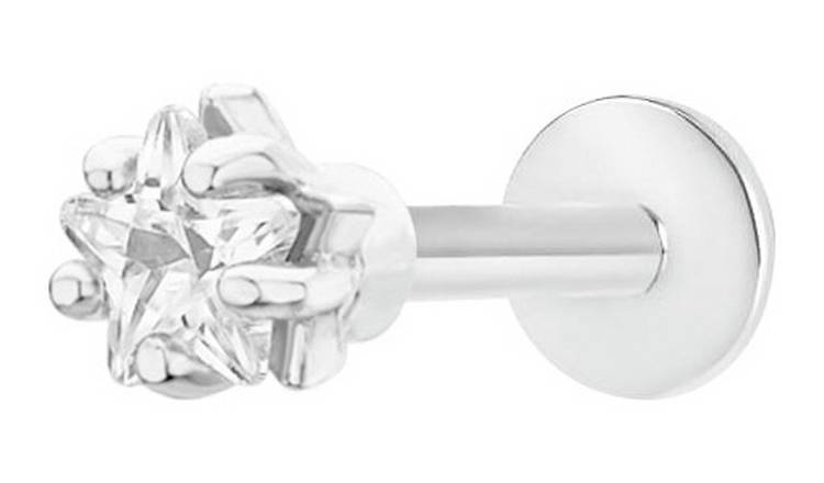 Silver 2025 labret stud