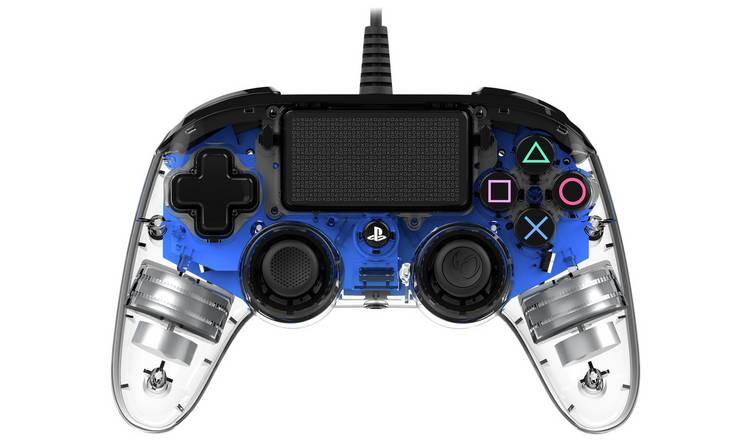 Buy Nacon Official Ps4 Wired Controller Crystal Blue Ps4 Controllers And Steering Wheels Argos