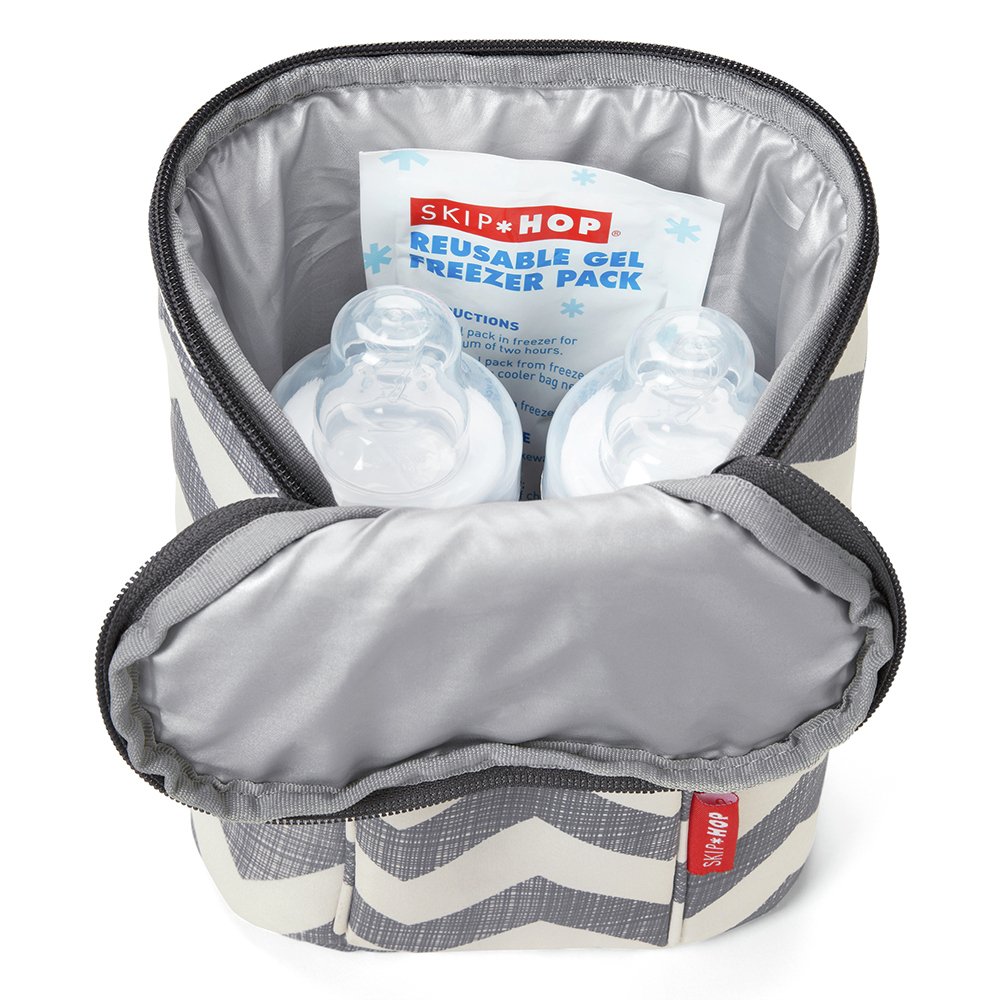 skip hop double bottle bag