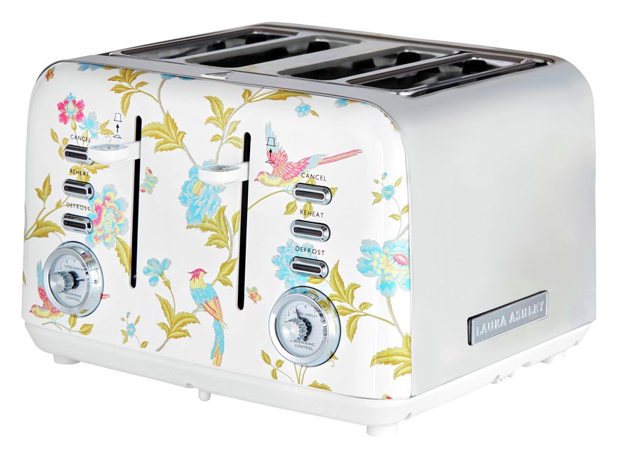 Laura Ashley VQSBT583WSUK 4 Slice Toaster - White