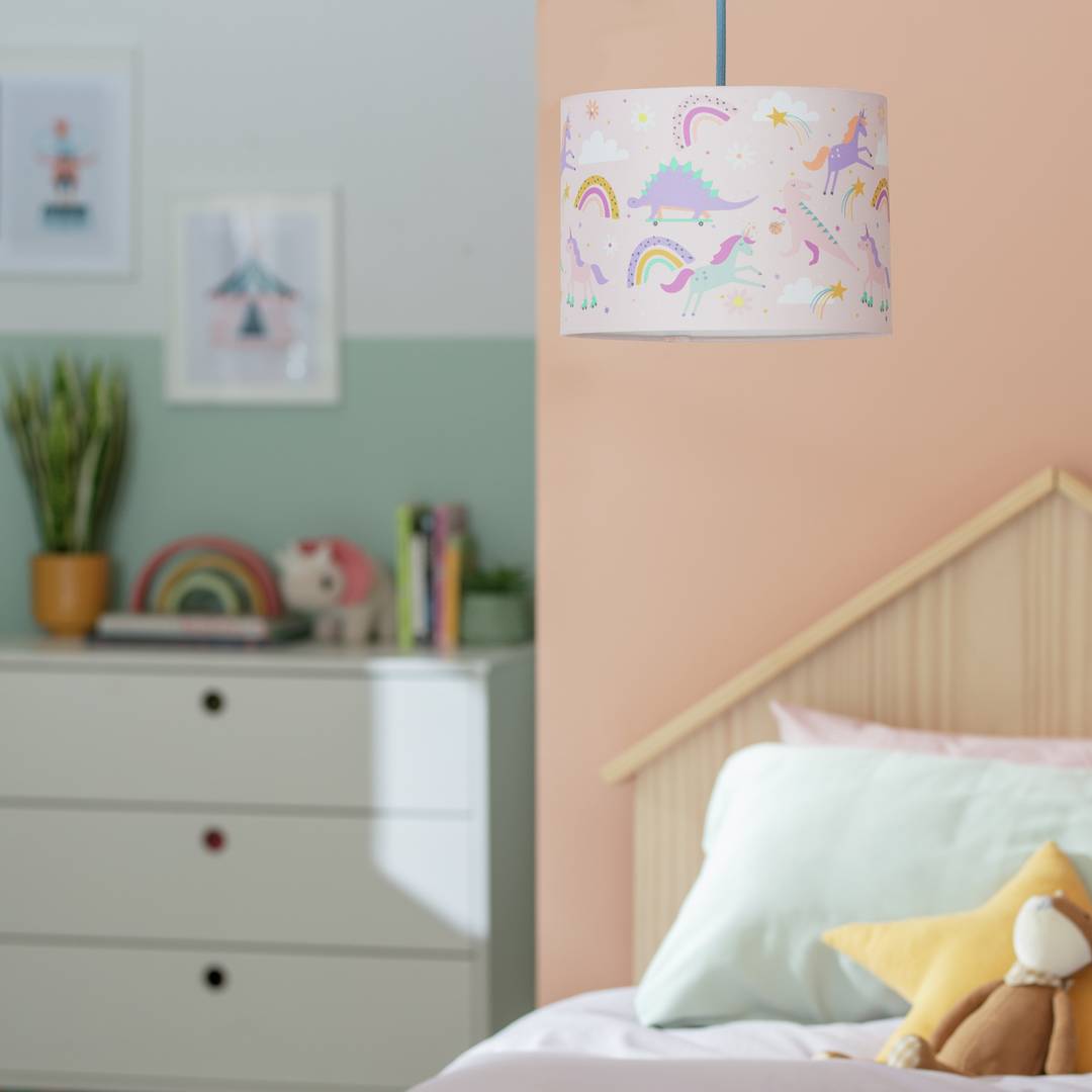 Habitat Kids Unicorn Dino Printed Shade - Multicoloured