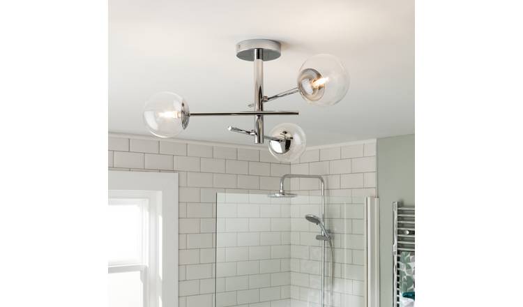 Silver sputnik deals flush mount