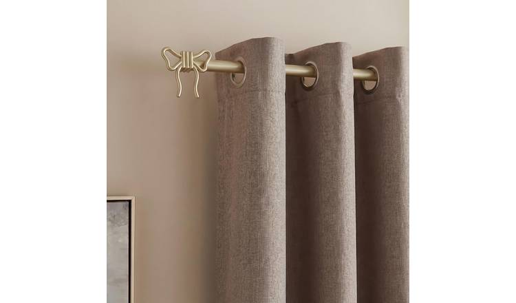 OHS 16mm Bow Extendable Curtain Pole 70-120cm - Brushed Gold