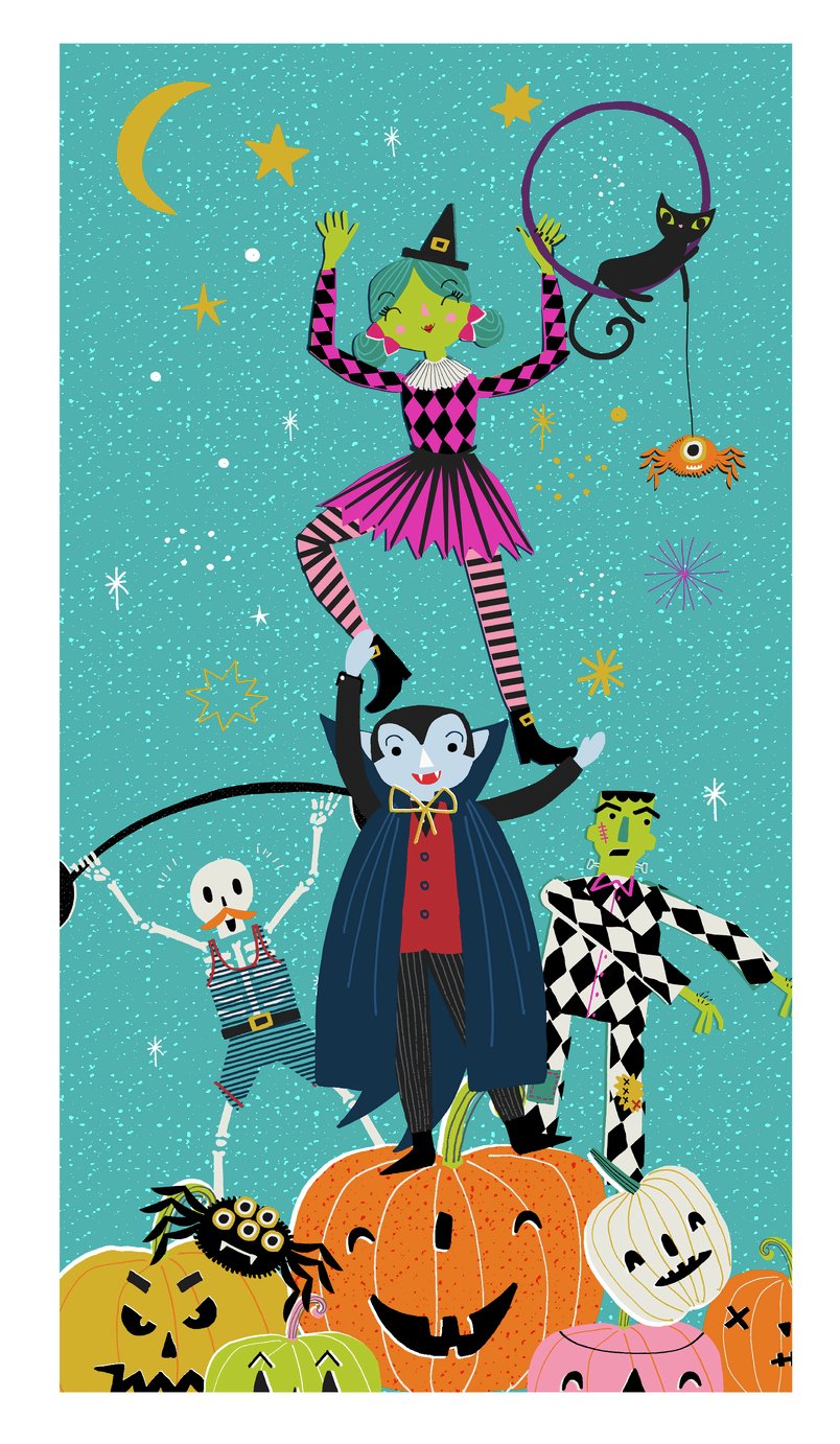 Argos Home Halloween Character Wall Cover