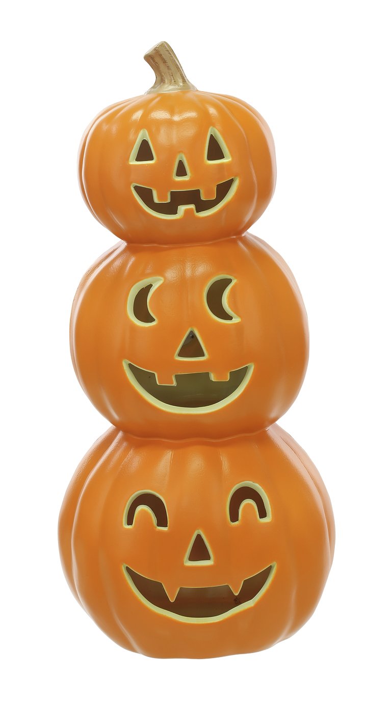 Argos Home Halloween Light Up Pumpkin Stack