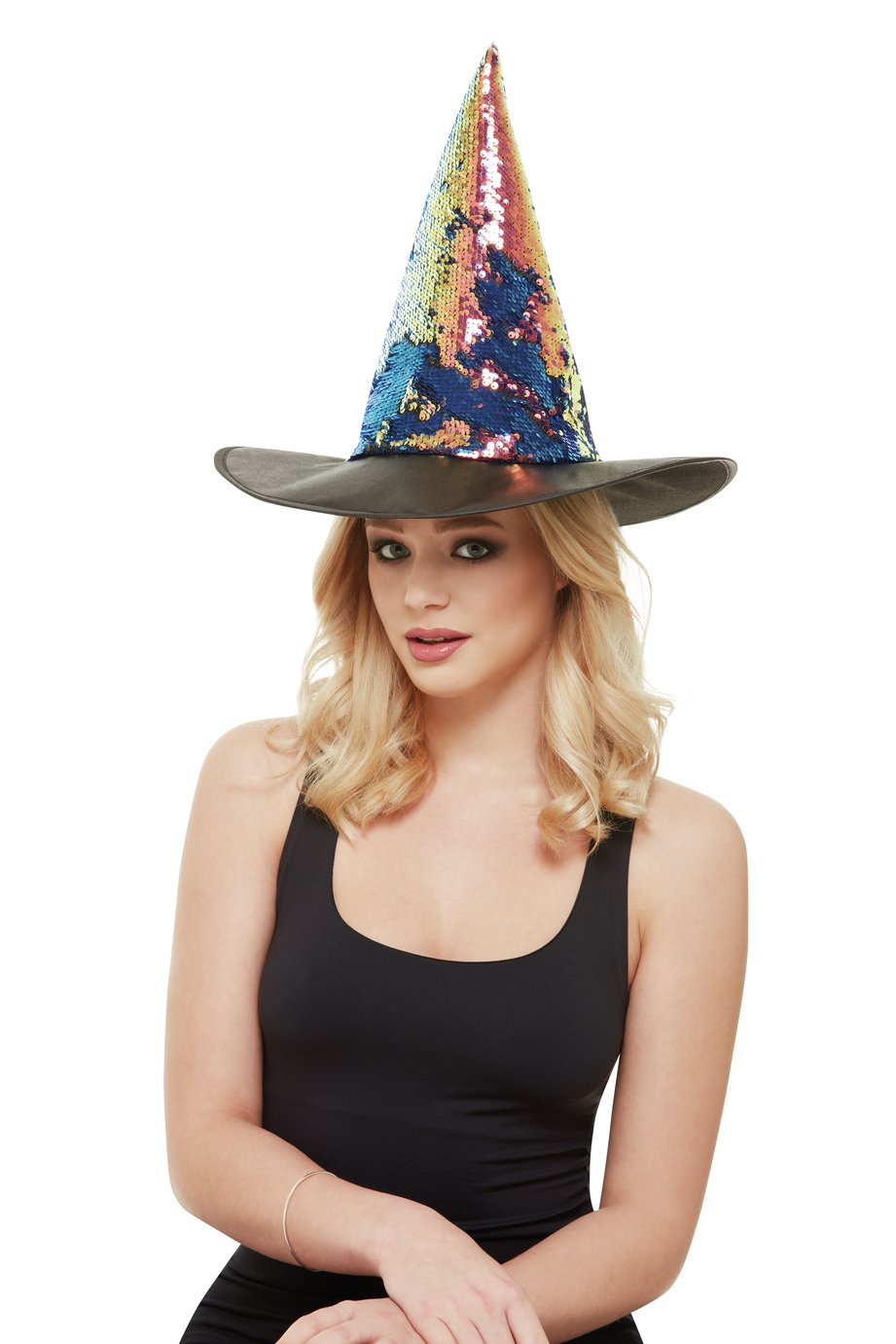 Illusions Halloween Reverse Sequin Witch Hat