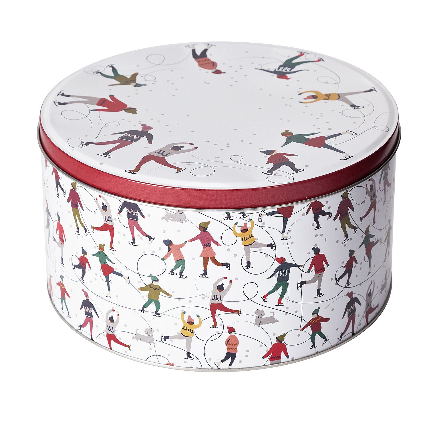 Argos Home Skaters Christmas Cake Tin