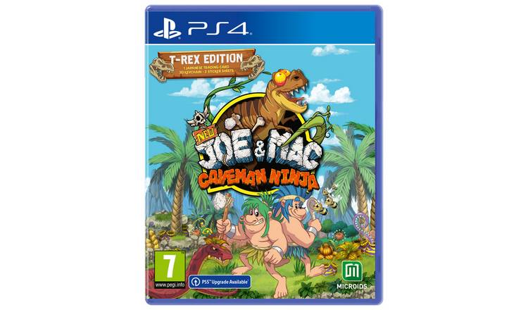 Buy New Joe & Mac Caveman Ninja T-Rex Edition PS4 Game, PS4 games